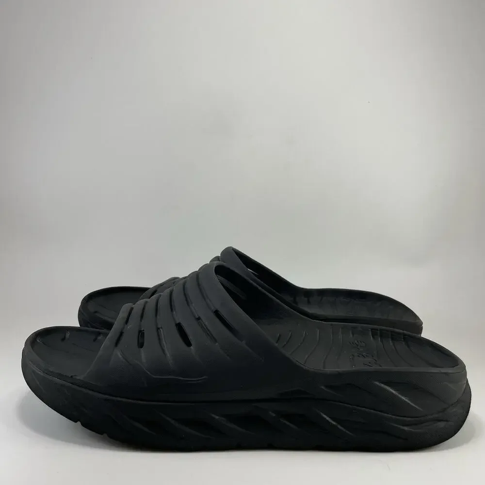Hoka One One Ora Recovery Slide 2 Mens Size 13 Black Black Sandals